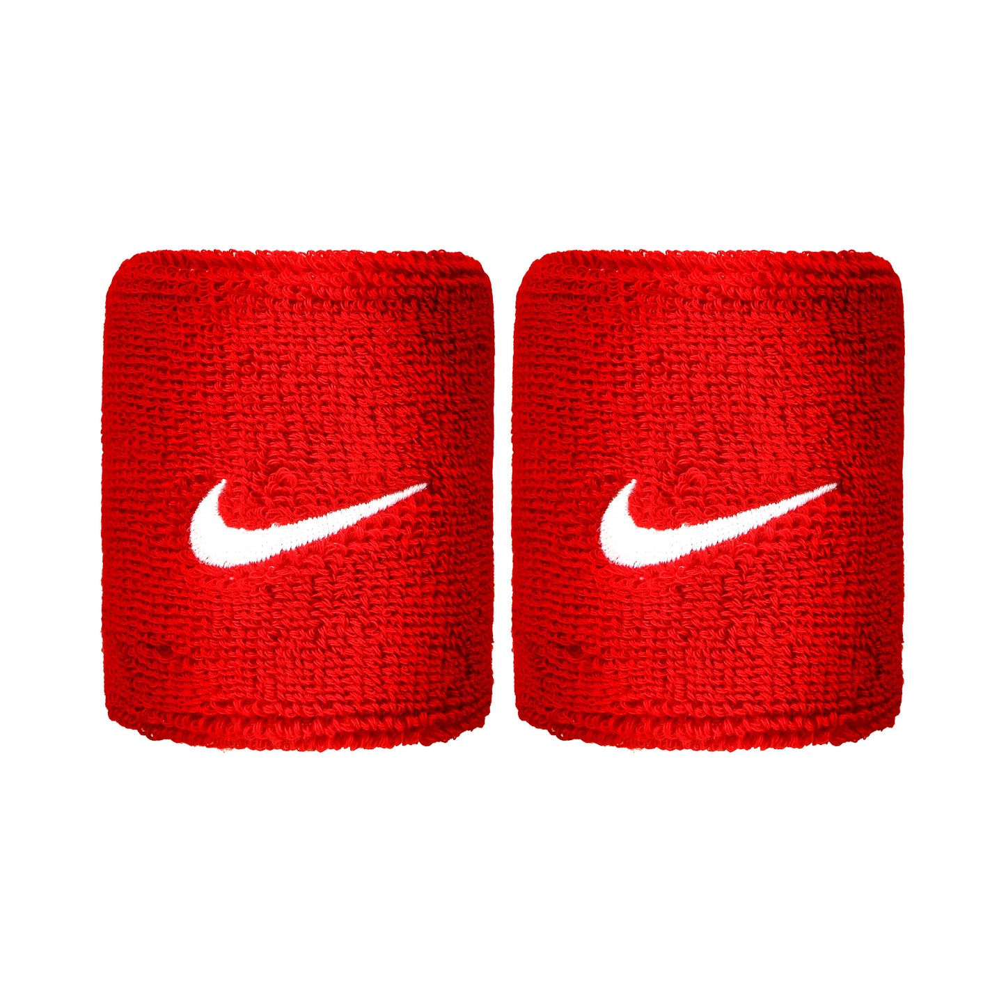 Nike Swoosh Cinta para sudor Pack de 2 corto - rojo, blanco Nike Swoosh Cinta para sudor Pack de 2 corto - rojo, blanco