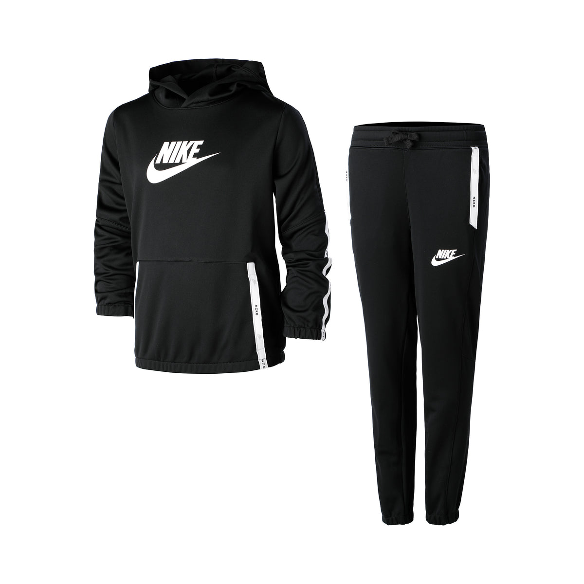 Nike Poly Pack Hook Chándal Chicos - negro, blanco Nike Poly Pack Hook Chándal Chicos - negro, blanco