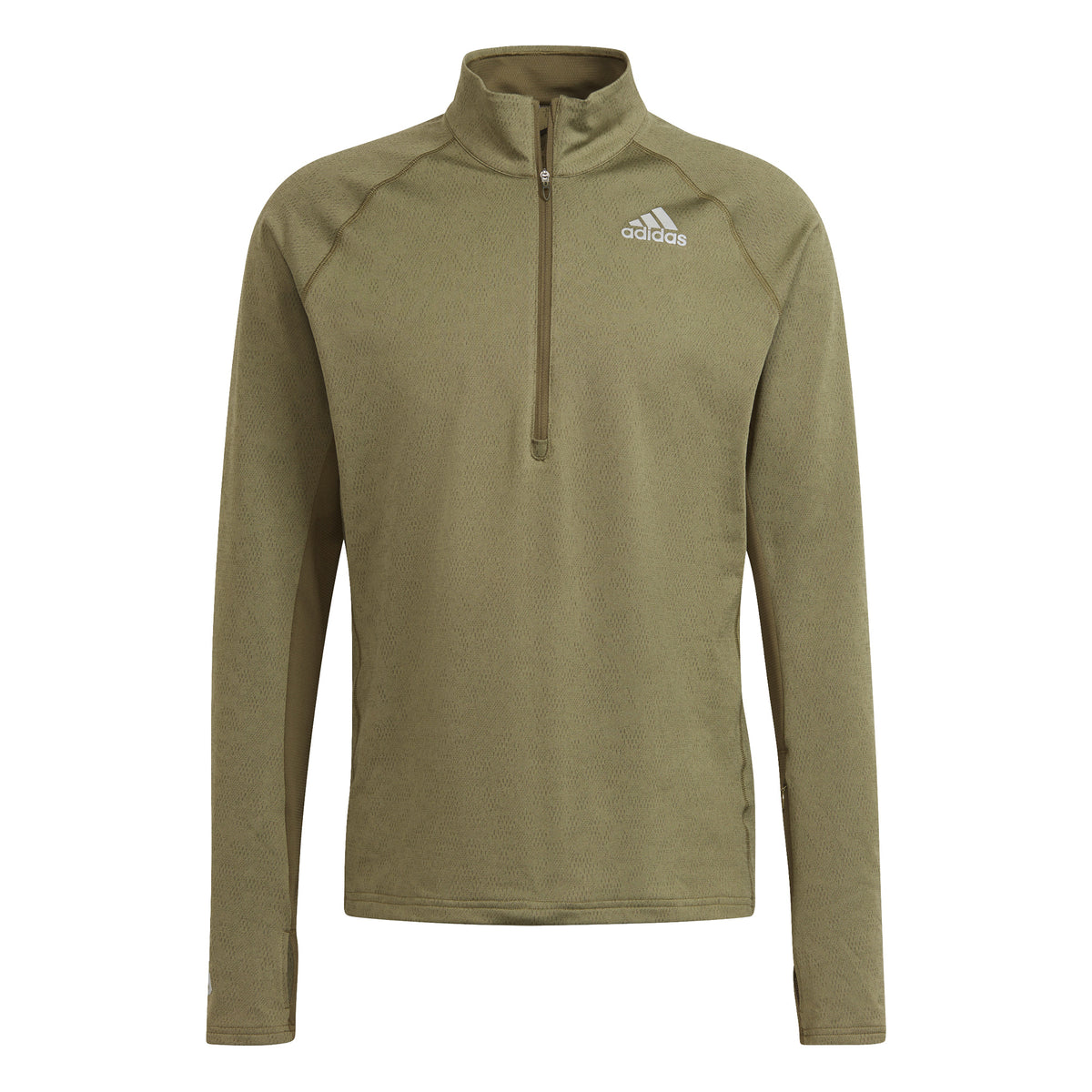 adidas Half-Zip Camiseta de manga larga Hombres - oliva, adidas Half-Zip Camiseta de manga larga Hombres - oliva,