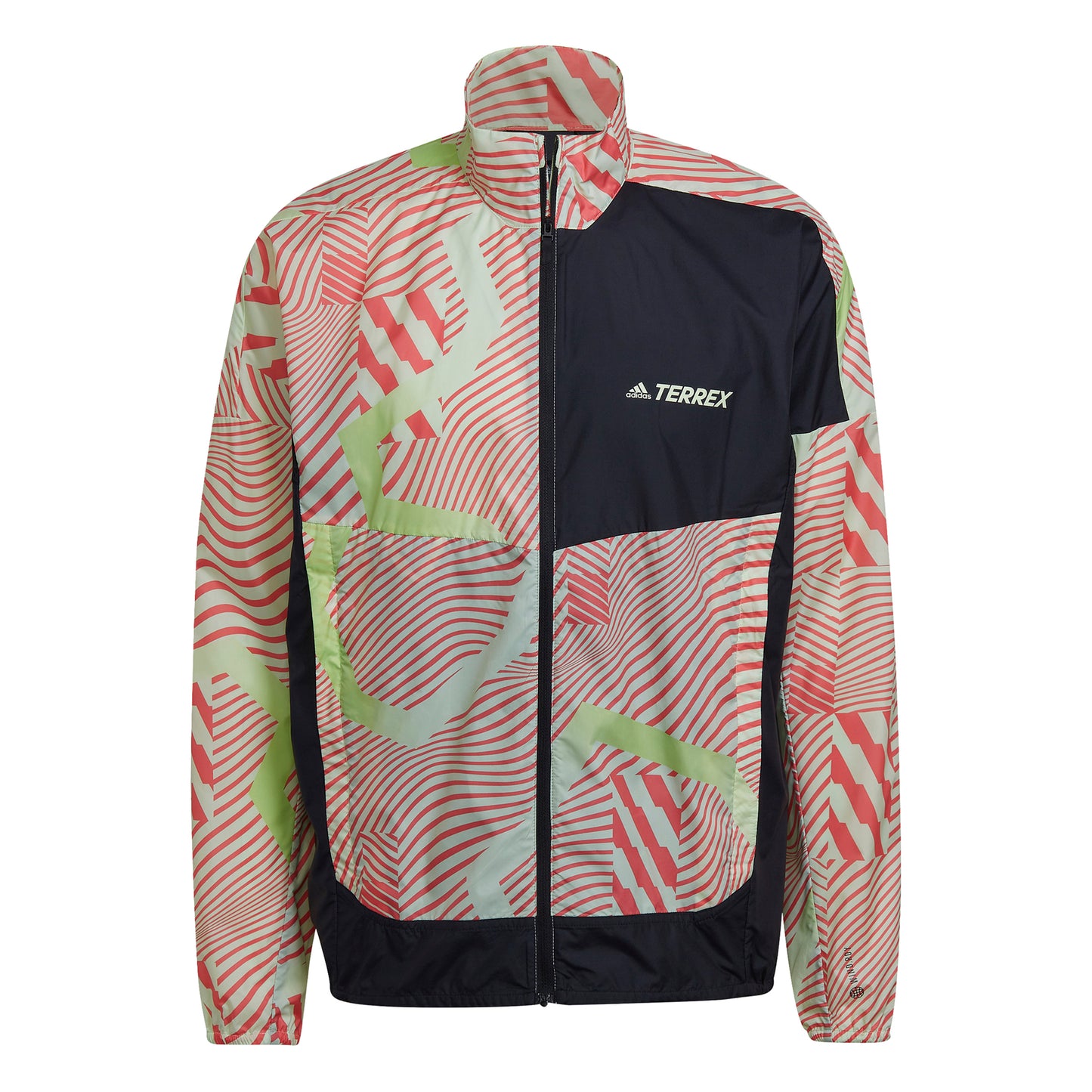 adidas Trail Chaqueta para correr Hombres - rojo, verde adidas Trail Chaqueta para correr Hombres - rojo, verde
