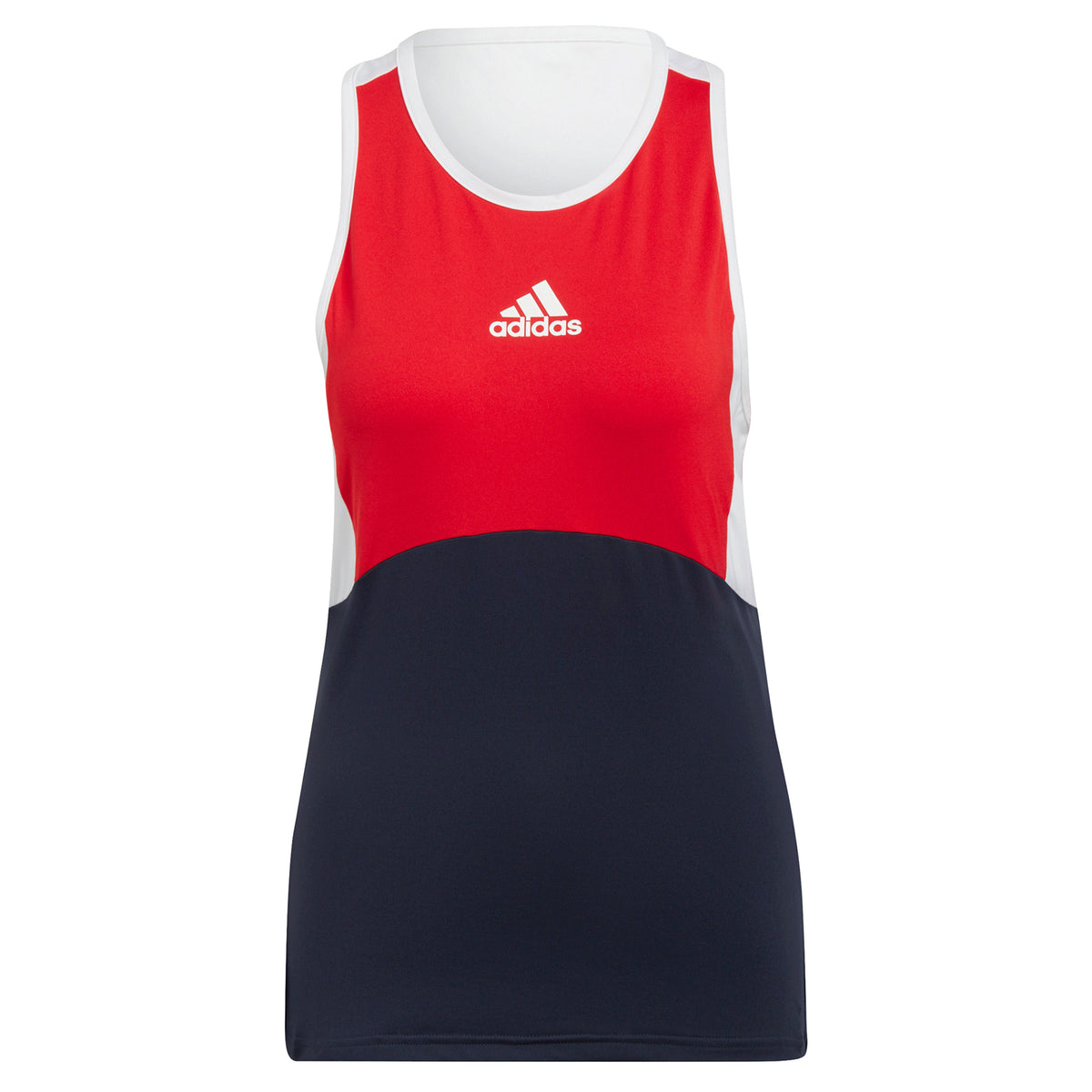 adidas Color Block Camiseta de tirantes Mujeres - azul oscuro, rojo adidas Color Block Camiseta de tirantes Mujeres - azul oscuro, rojo
