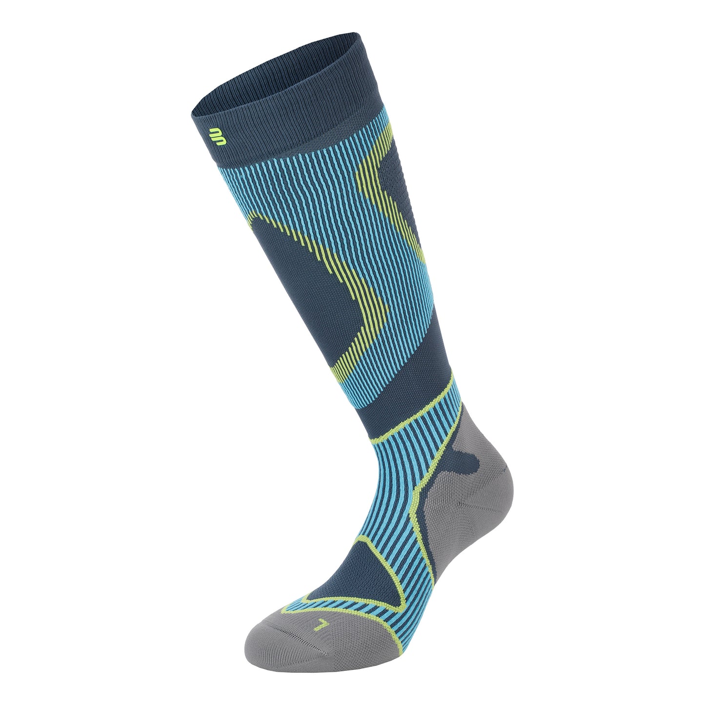 Bauerfeind Performance Calcetines De Compresión Hombres-Azul Bauerfeind Performance Calcetines De Compresión Hombres-Azul