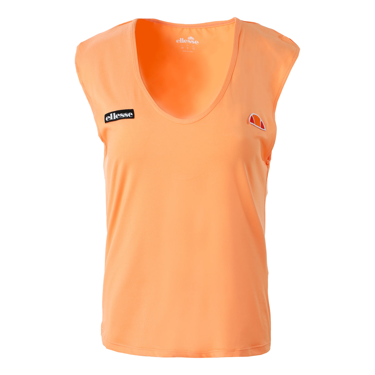 Ellesse Ribbon ai. Camiseta de manga corta Mujeres - naranja, negro