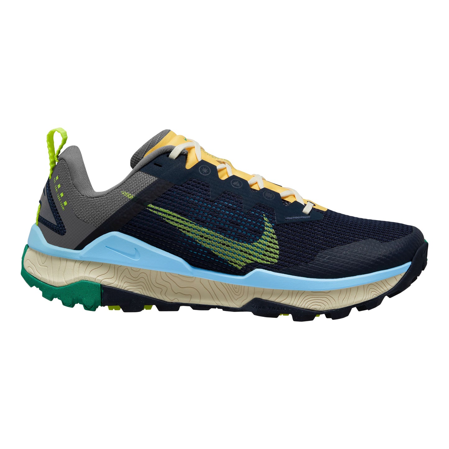 Nike React Wildhorse 8 Zapatilla trail Mujeres - azul, gris