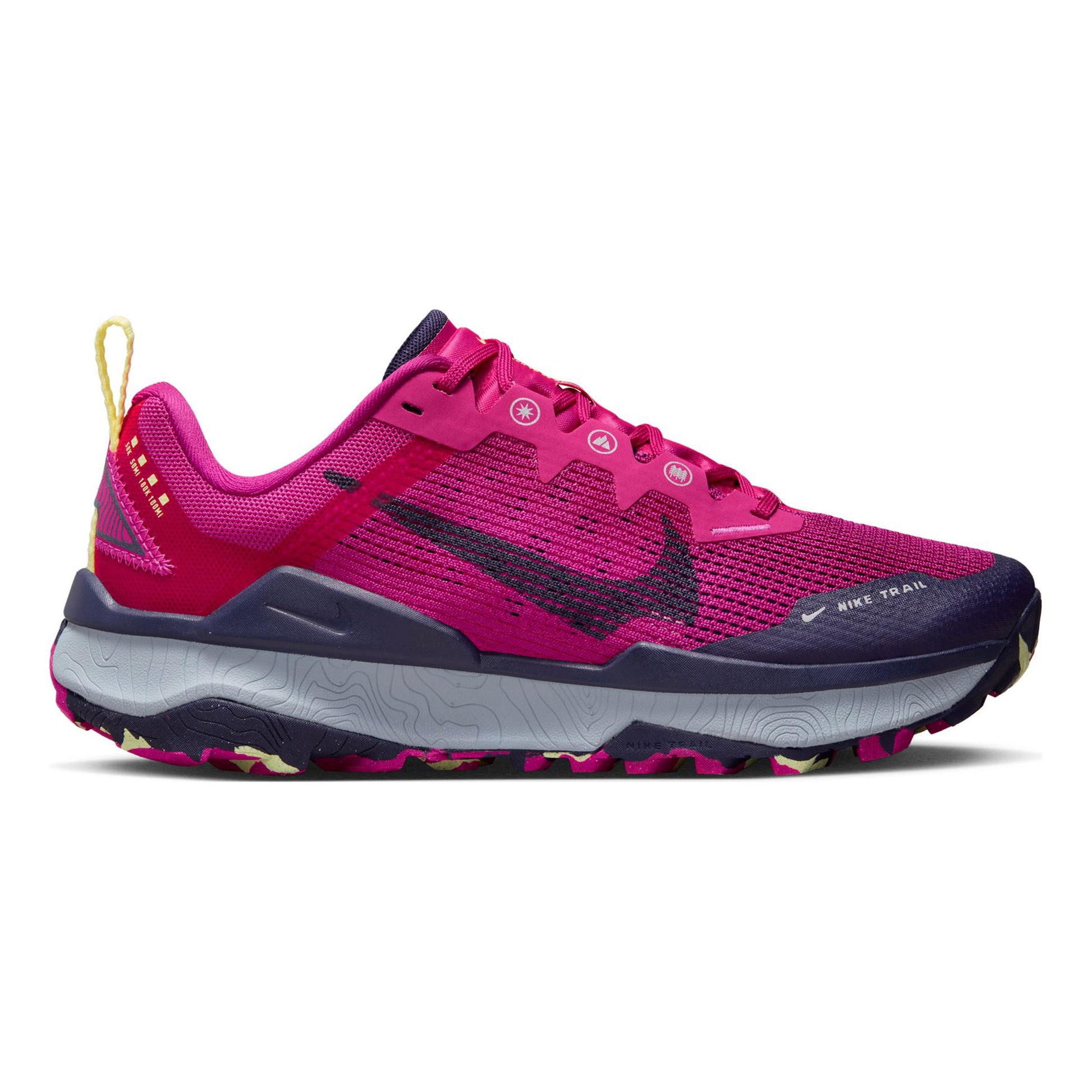 Nike React Wildhorse 8 Zapatilla trail Mujeres - rosa, azul oscuro