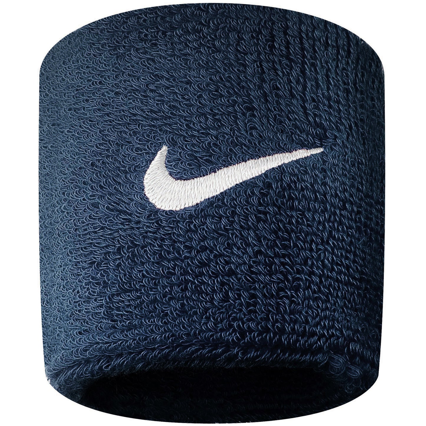 Nike Swoosh Cinta para sudor Pack de 2 corto - azul oscuro, blanco