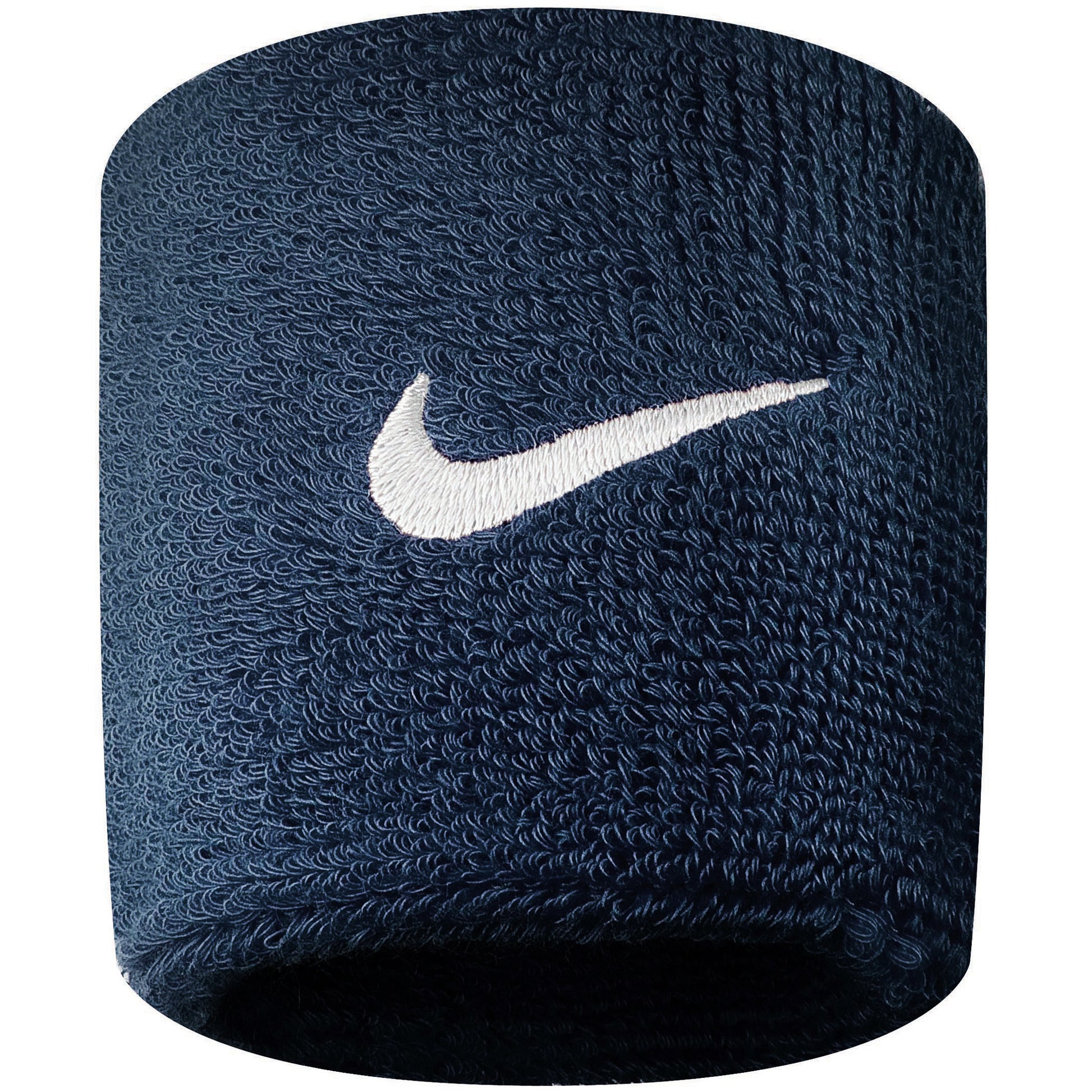 Nike Swoosh Cinta para sudor Pack de 2 corto - azul oscuro, blanco