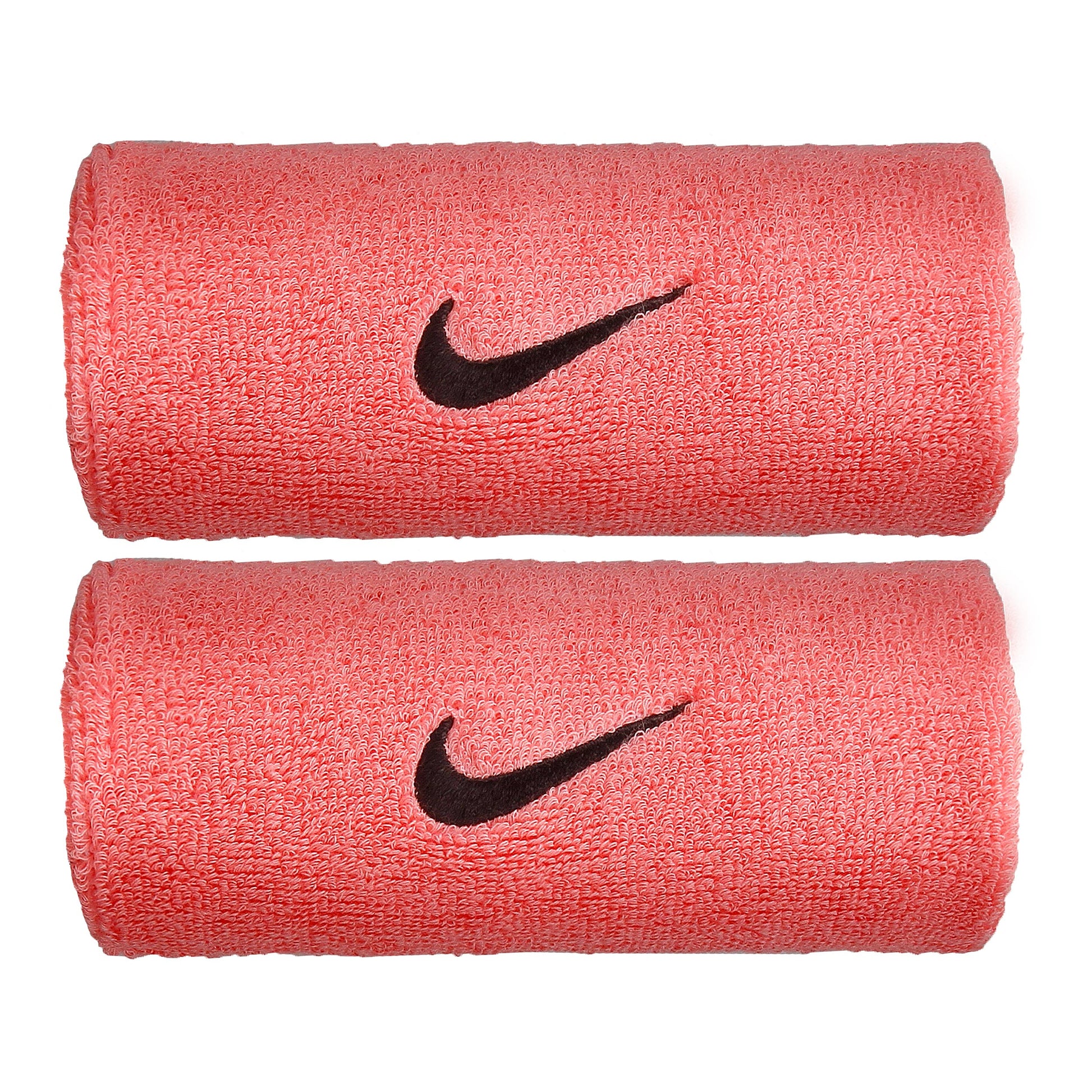 Nike Swoosh Doublewide Cinta para sudor Pack de 2 Unisex - rosa, negro