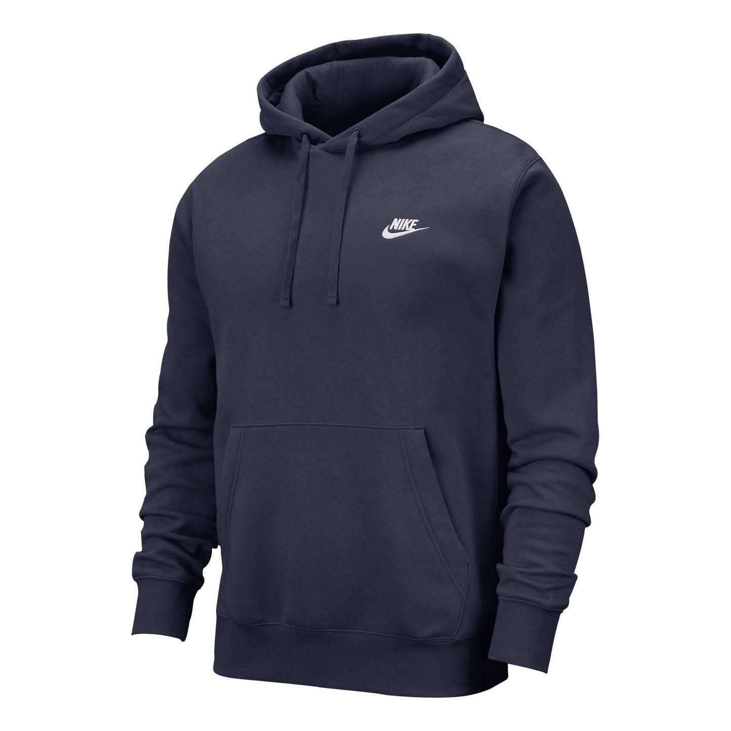Nike Sportswear Club Sudadera Con Capucha Hombres-Azul Oscuro,Blanco