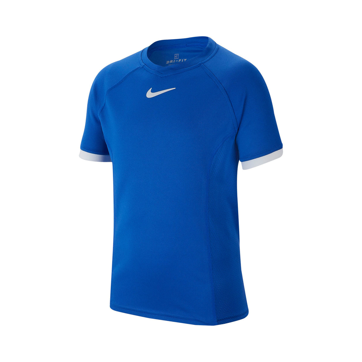 Nike Court Dri-Fit Camiseta de manga corta Chicos - azul, blanco