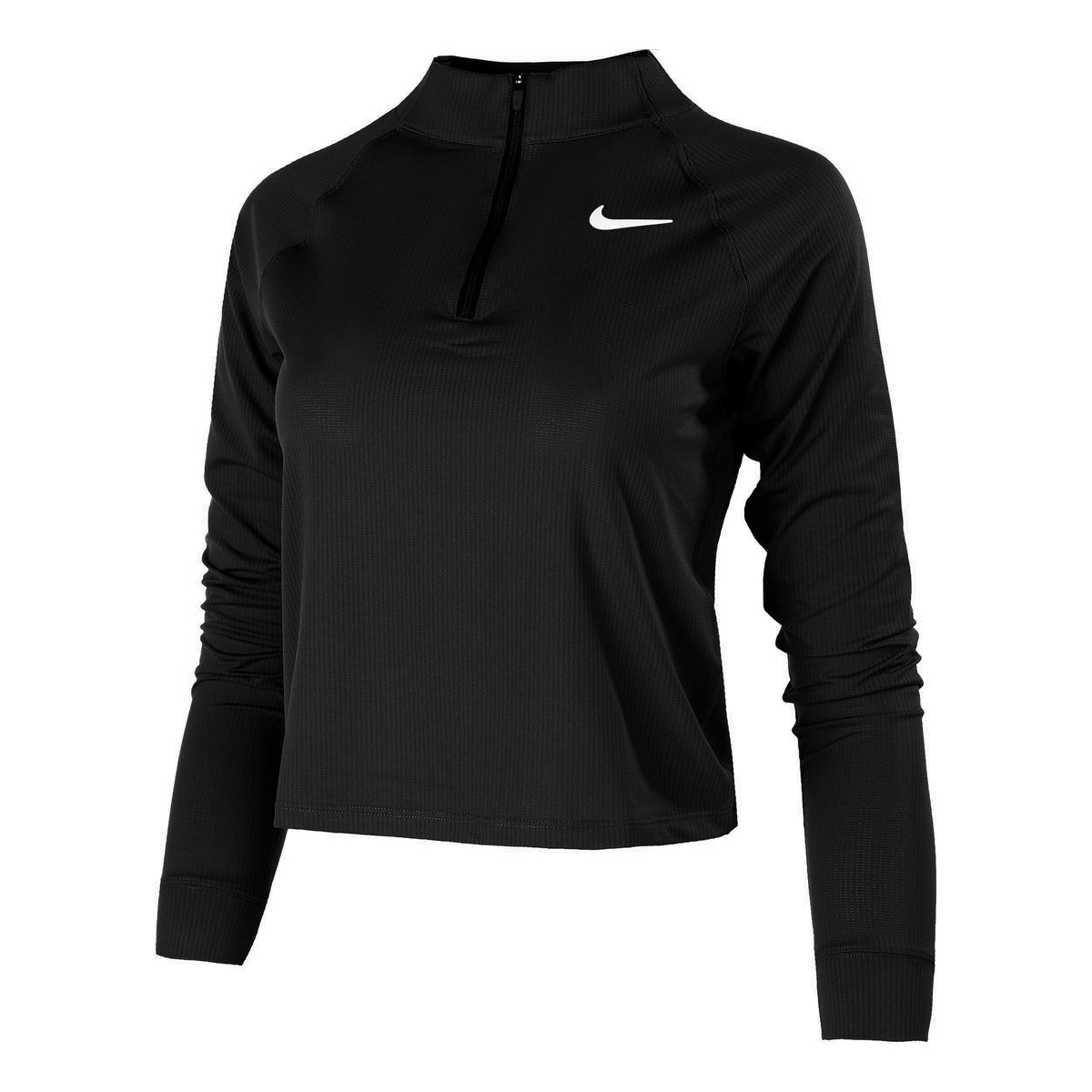 Nike Court Dry Half-Zip Camiseta de manga larga Mujeres - negro, blanco