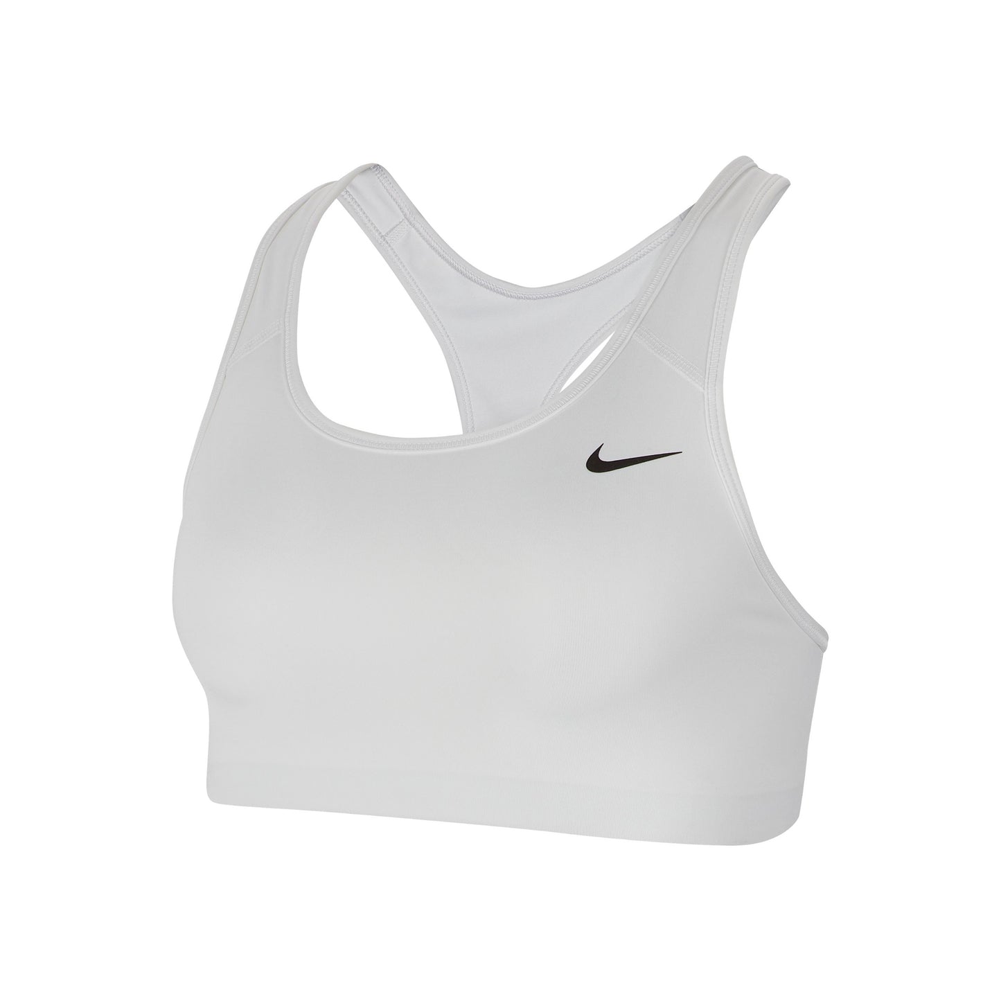 Nike Dri-Fit Swoosh Sujetador deportivo Mujeres - blanco, negro