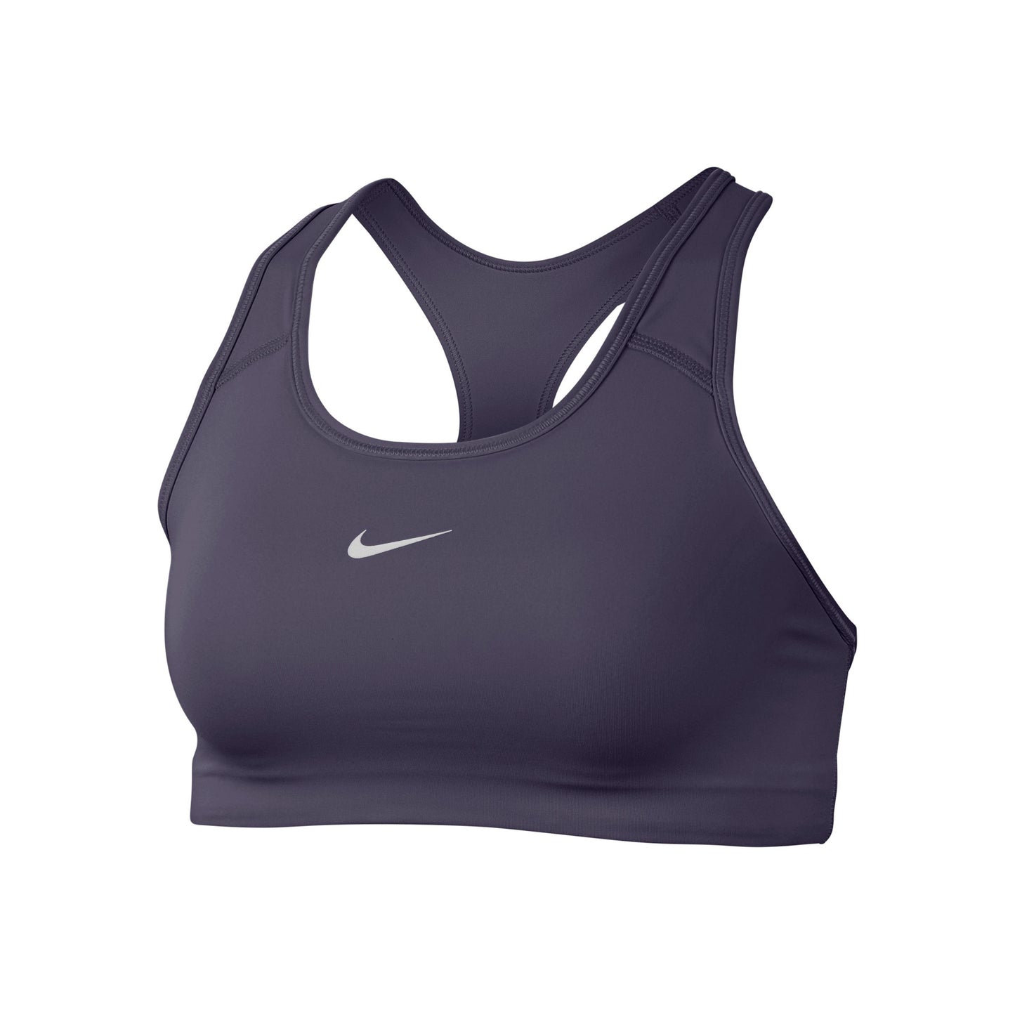 Nike Dri-Fit Swoosh Sujetador deportivo Mujeres - lila, blanco