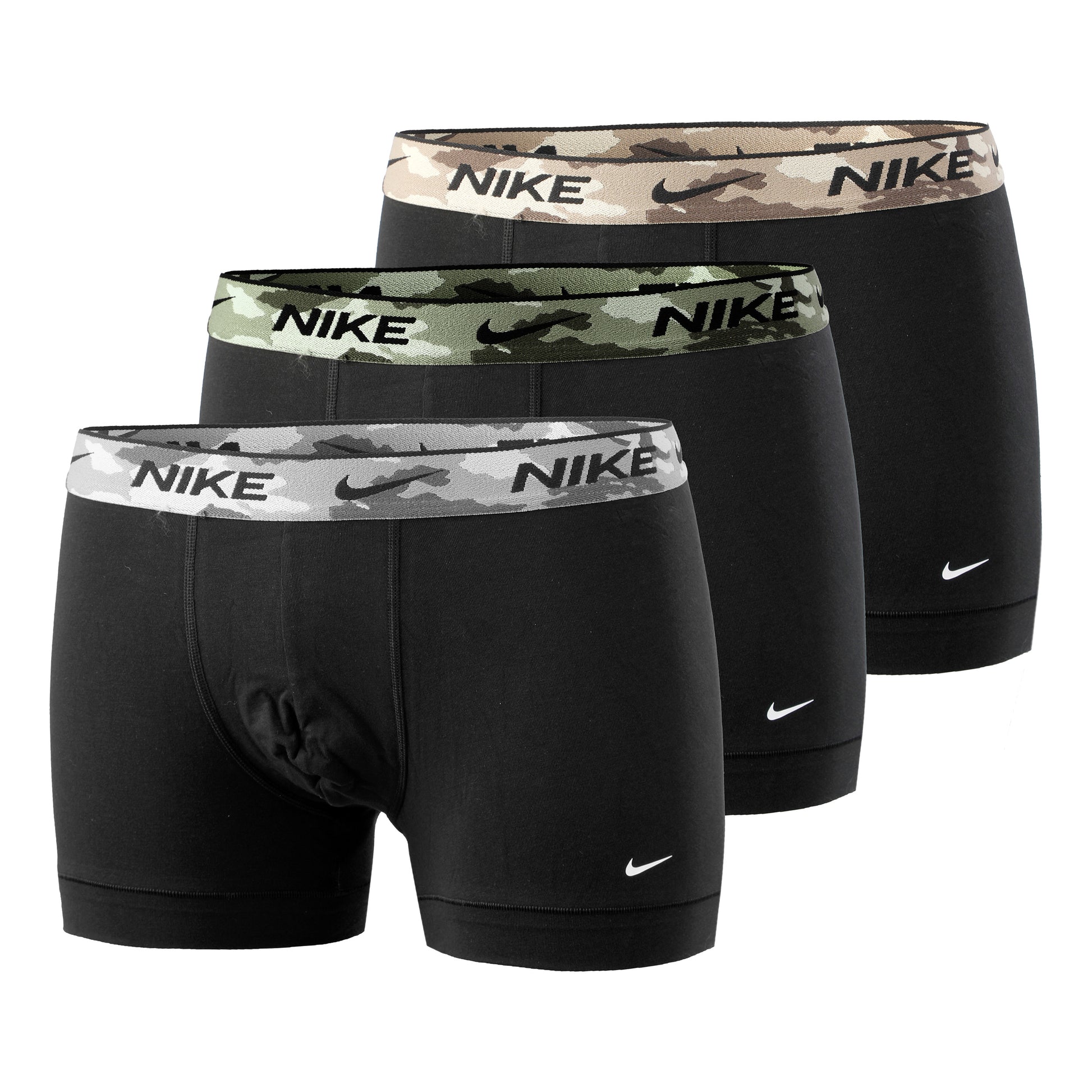 Nike Everyday Stretch Trunk Calzoncillos tipo bóxer Pack de 3 Hombres - negro, oliva