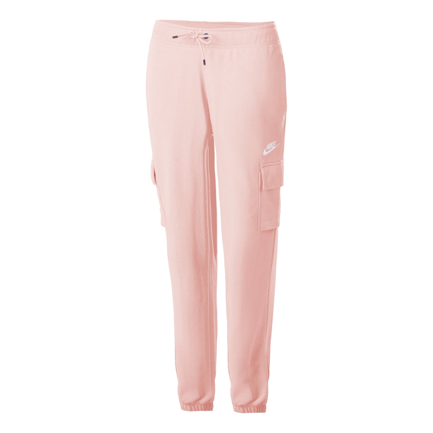 Nike Sportswear Essential Fleece Medium-Rise Cargo Pantalón de entrenamiento Mujeres - rosa,