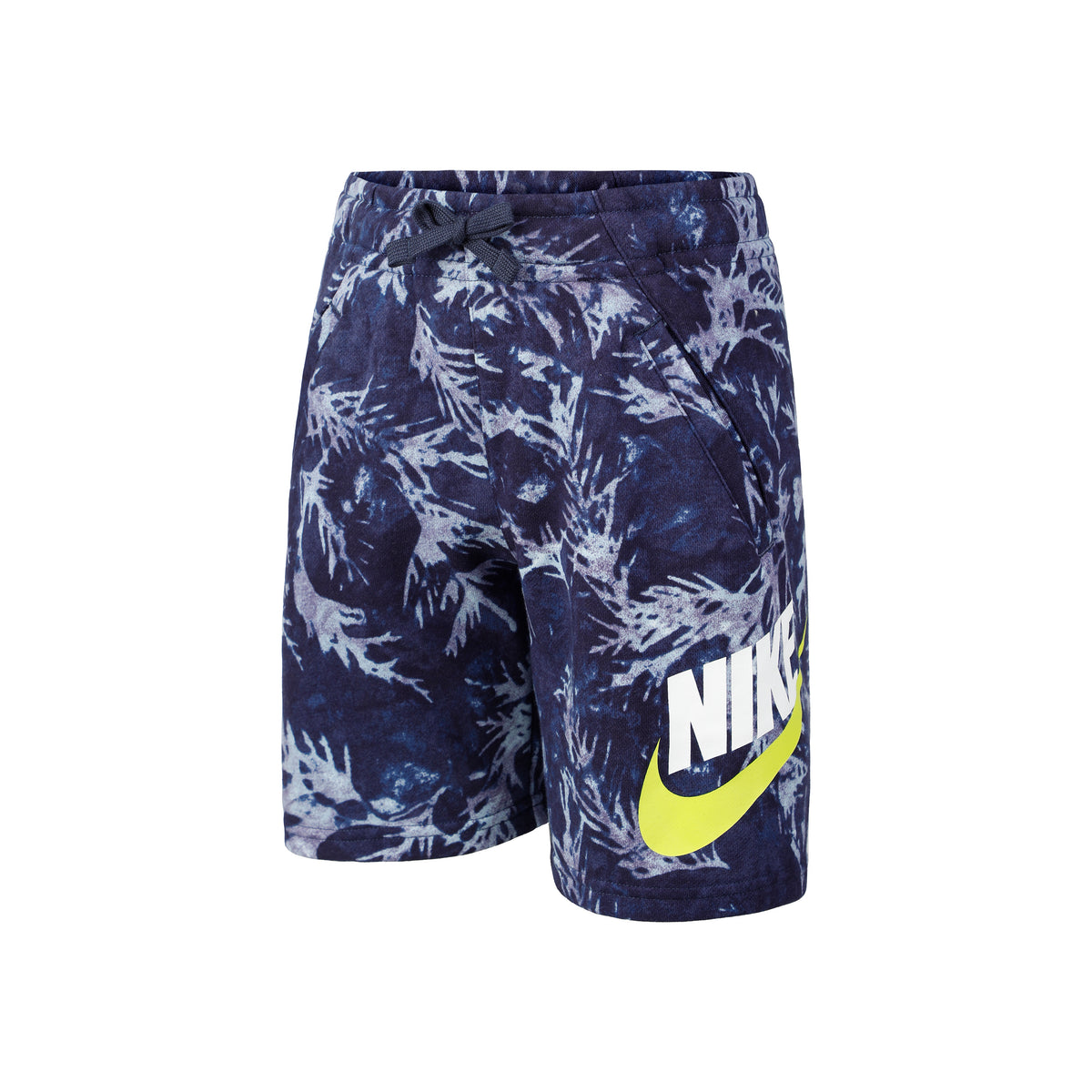 Nike Washed All Over Print French Terry Shorts Chicos - azul,