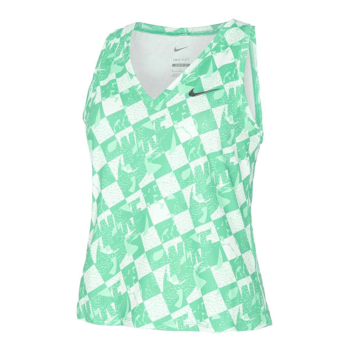 Nike Court Dri-Fit Victory Camiseta de tirantes Mujeres - verde claro, blanco