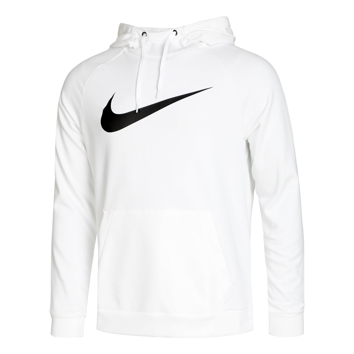 Nike Dri-Fit Swoosh Sudadera con capucha Hombres - blanco, negro