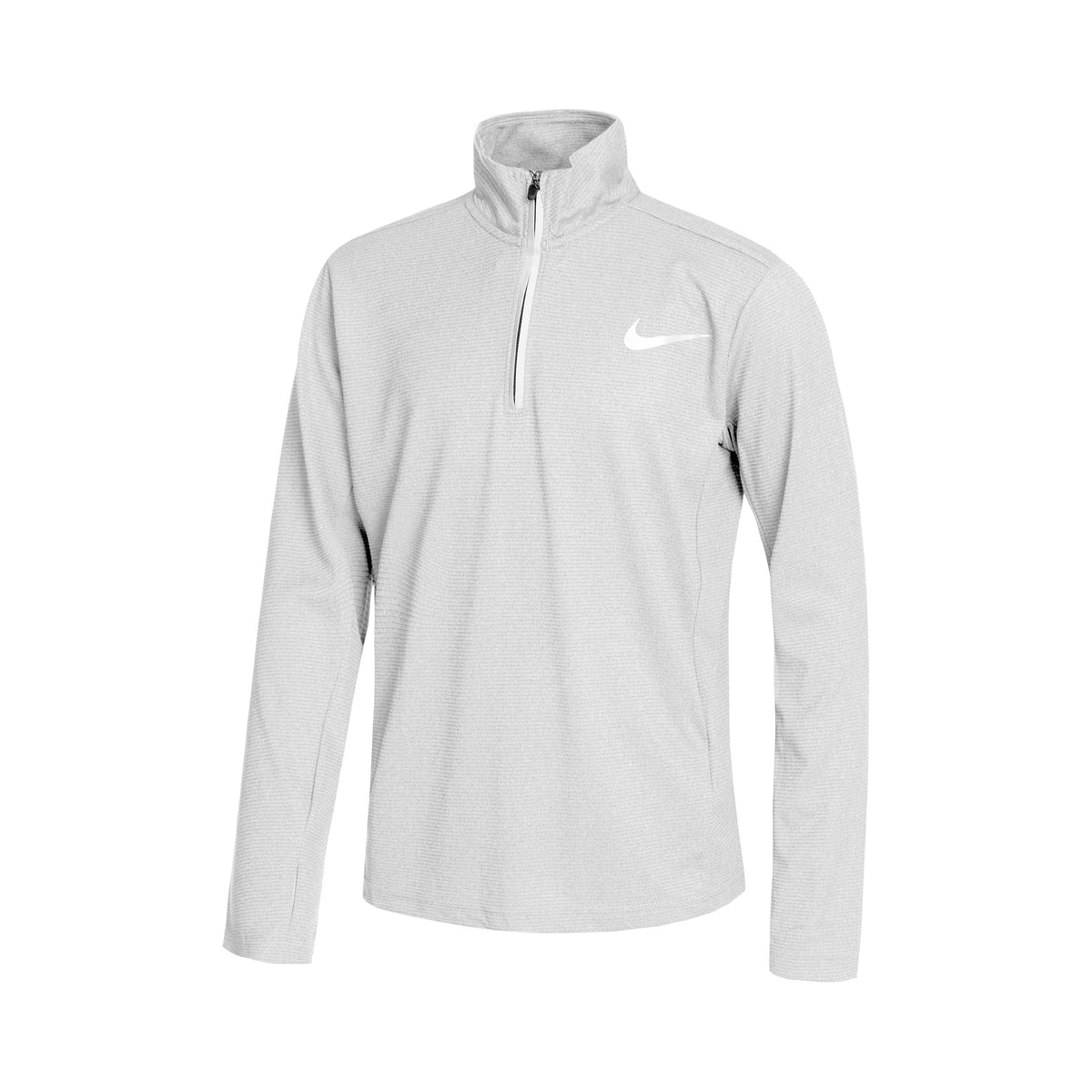 Nike Dri-Fit Poly+ 1/4 Zip Camiseta de manga larga Chicos - gris, plateado