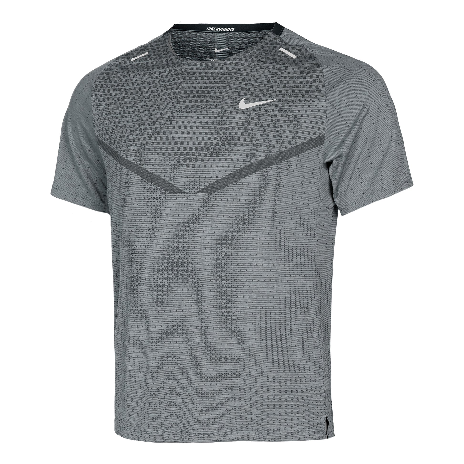 Nike Dri-Fit Techknit Ultra Camiseta de running Hombres - gris, negro