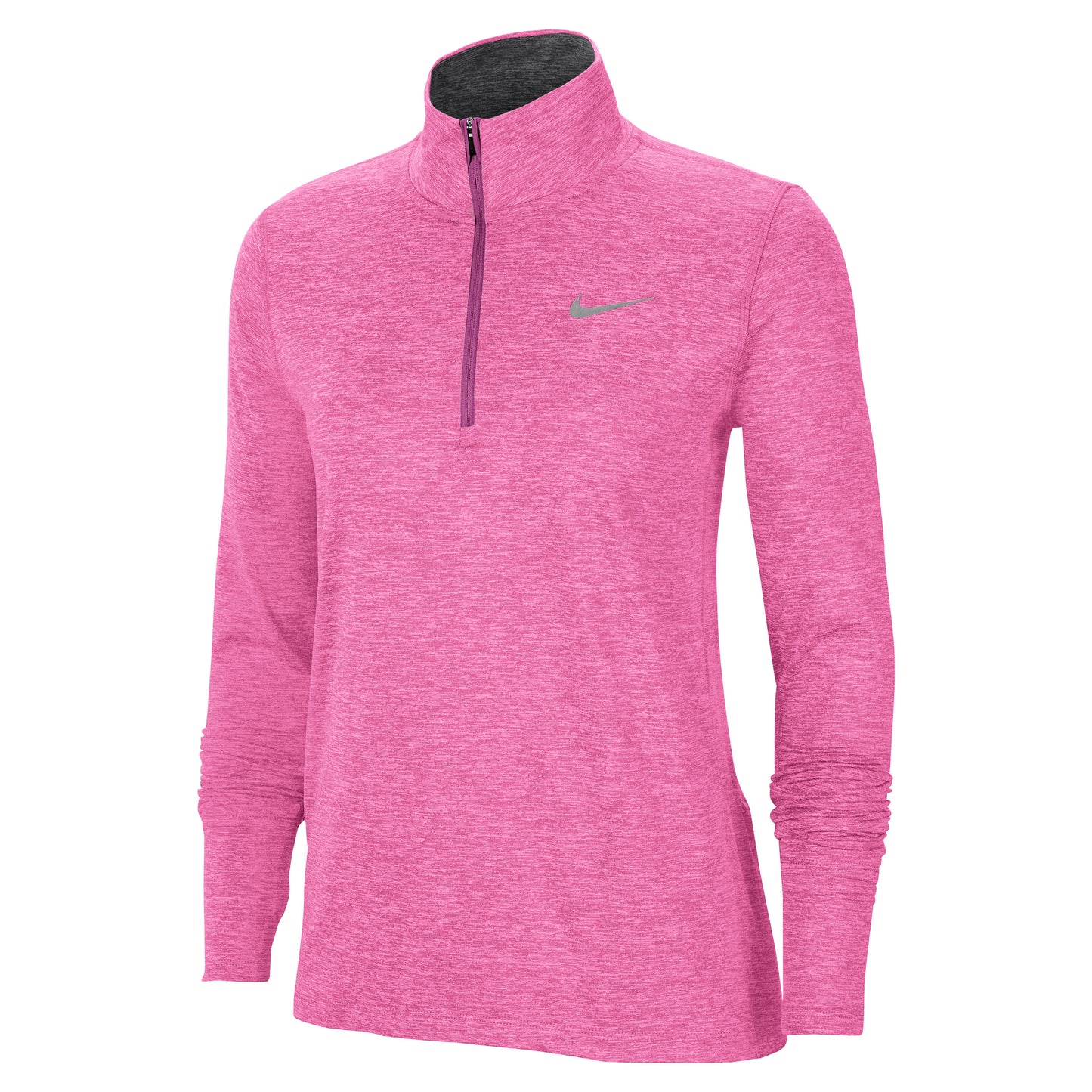 Nike Element Half-Zip Running Camiseta de manga larga Mujeres - rosa, gris