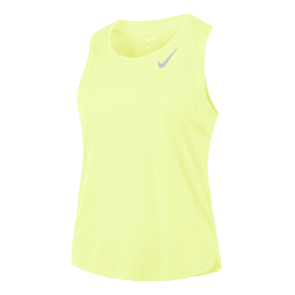 Nike Dri-Fit Race Camiseta de running Mujeres - amarillo, gris