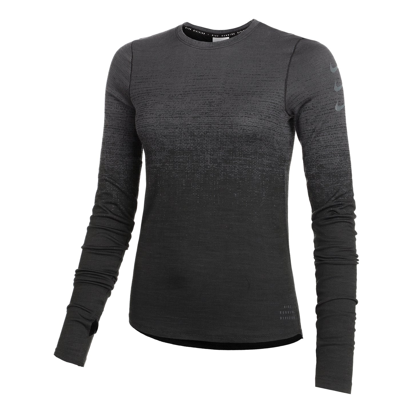 Nike Dri-Fit Run Division Top de running Mujeres - gris, negro