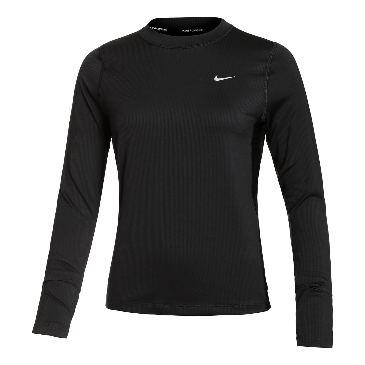 Nike Dri-Fit Element Crew Novelty Top de running Mujeres - negro,