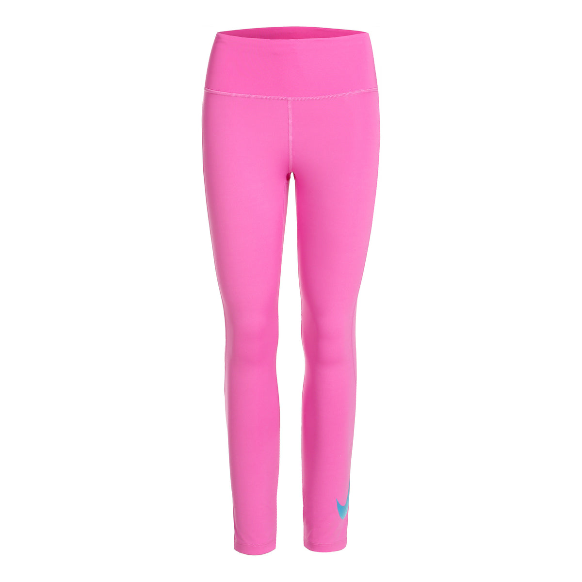 Nike Dri-Fit Fast Swoosh HBR Mid-Rise 7/8 Malla Mujeres - rosa, gris