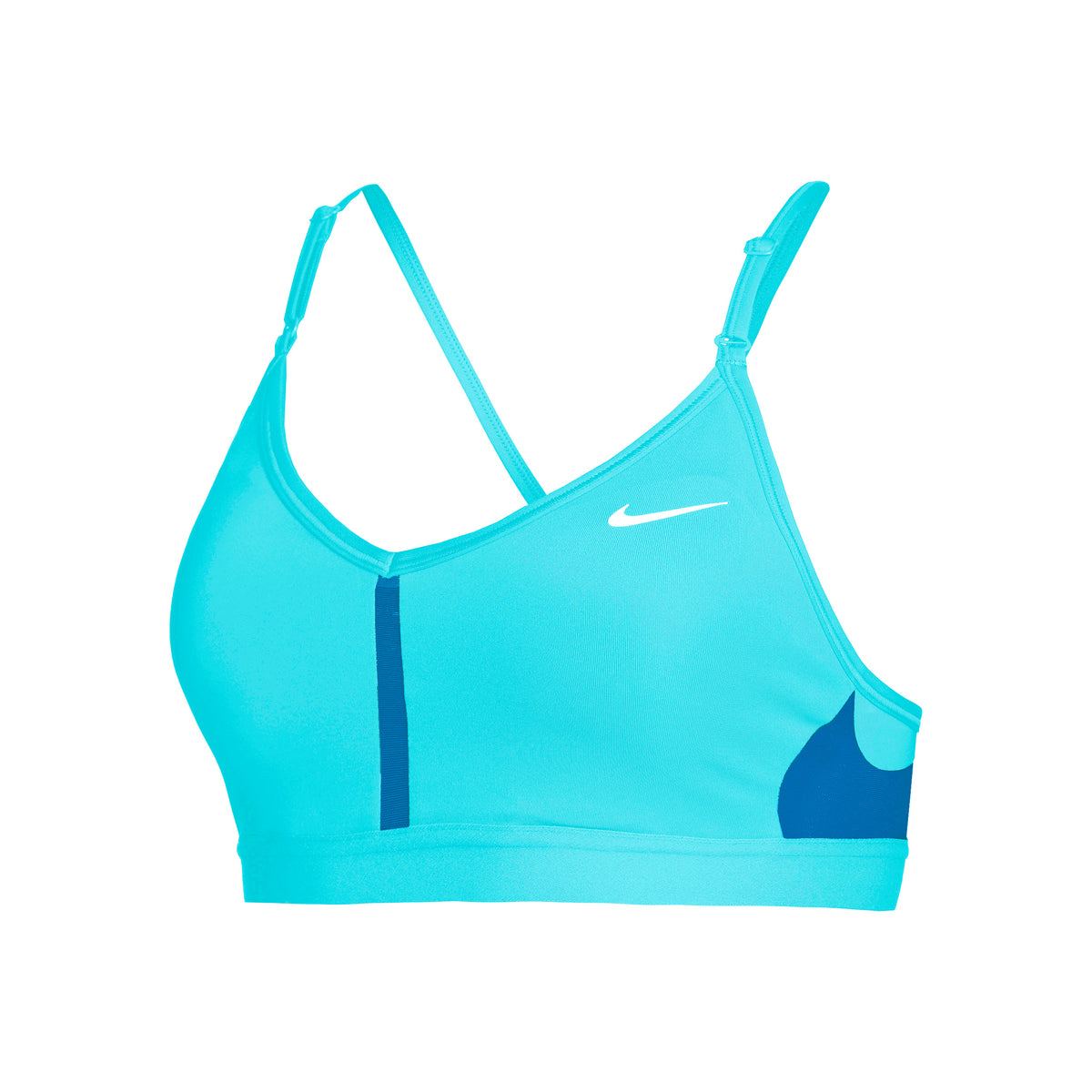 Nike Dri-Fit Indy V-Neck Sujetador deportivo Mujeres - azul,