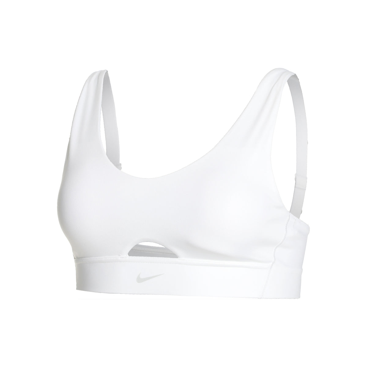 Nike Dri-Fit Indy Plunge Cutout Sujetador deportivo Mujeres - blanco,