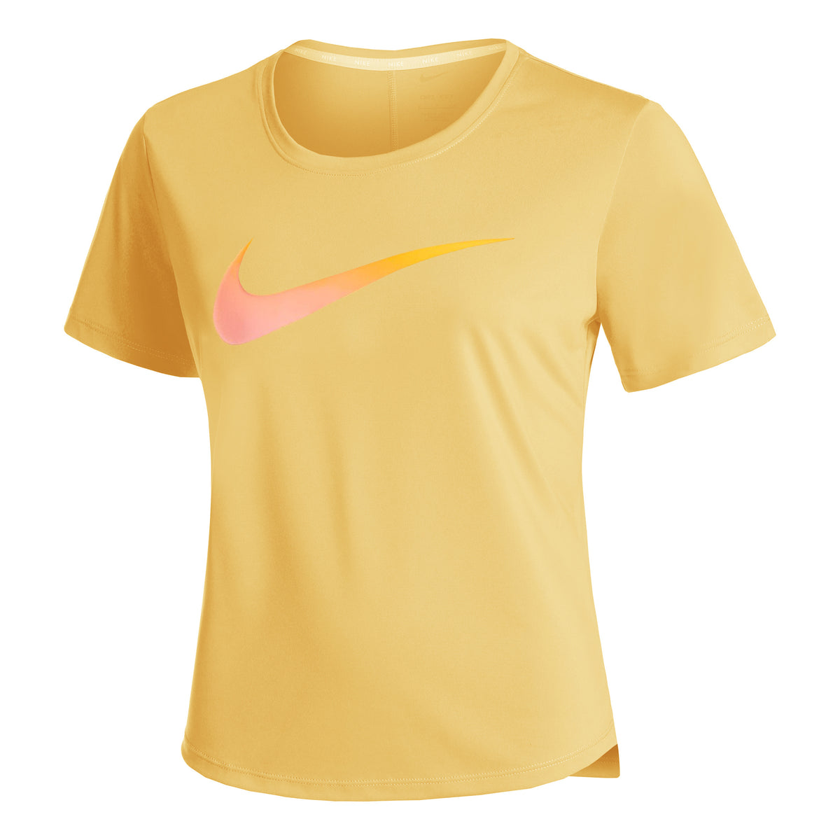 Nike Dri-Fit One Swoosh HBR Camiseta de running Mujeres - amarillo,