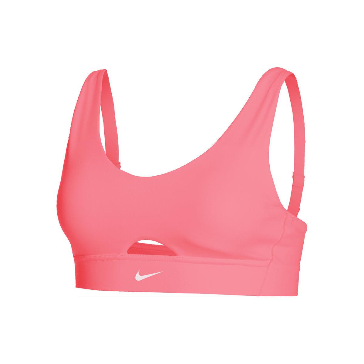 Nike Dri-Fit Indy Plunge Cutout Sujetador deportivo Mujeres - coral,