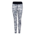 Dri-Fit Performance Mid Rise All Over Print Malla Mujeres - blanco, negro