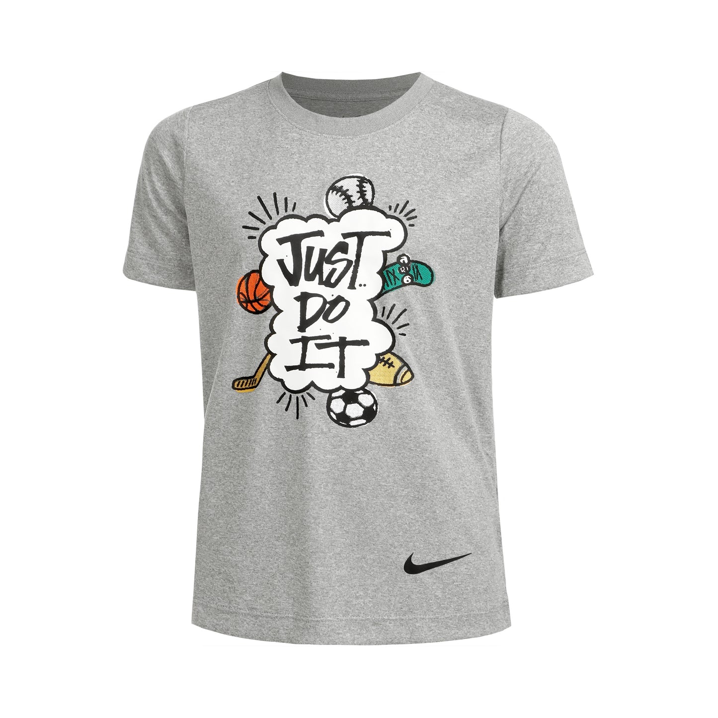 Nike Big Kids Camiseta de manga corta Chicos - gris claro,