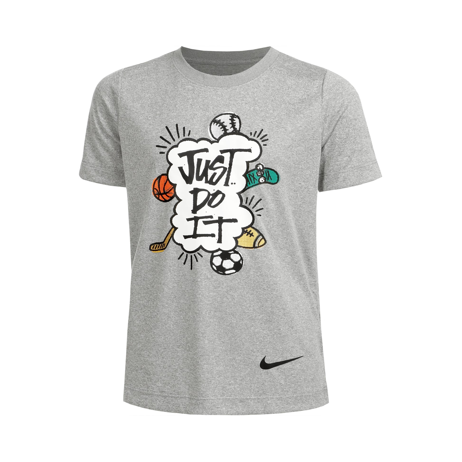 Nike Big Kids Camiseta de manga corta Chicos - gris claro,