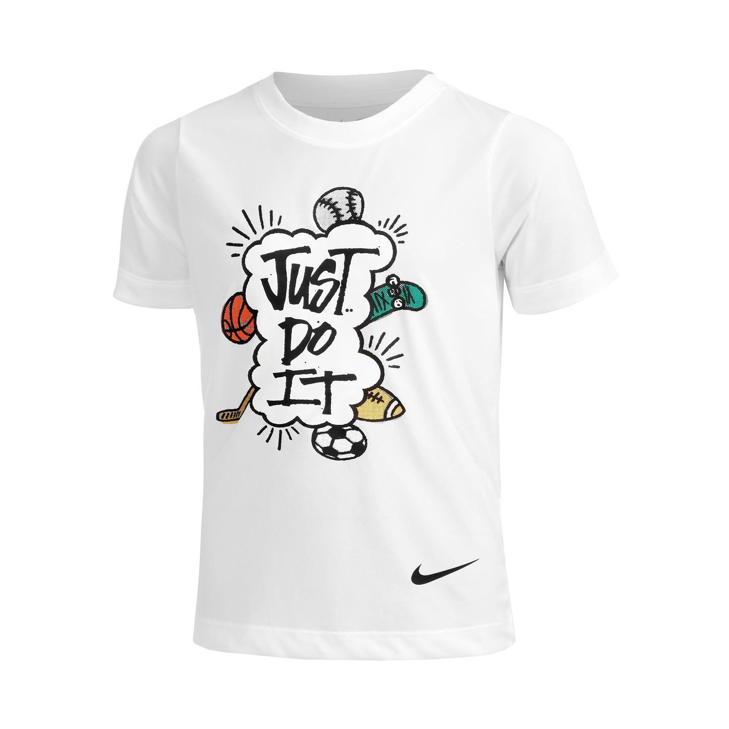 Nike Big Kids Camiseta de manga corta Chicos - blanco, multicolor