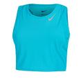 Dri-Fit Fast Crop Camiseta De Running Mujeres-Turquesa