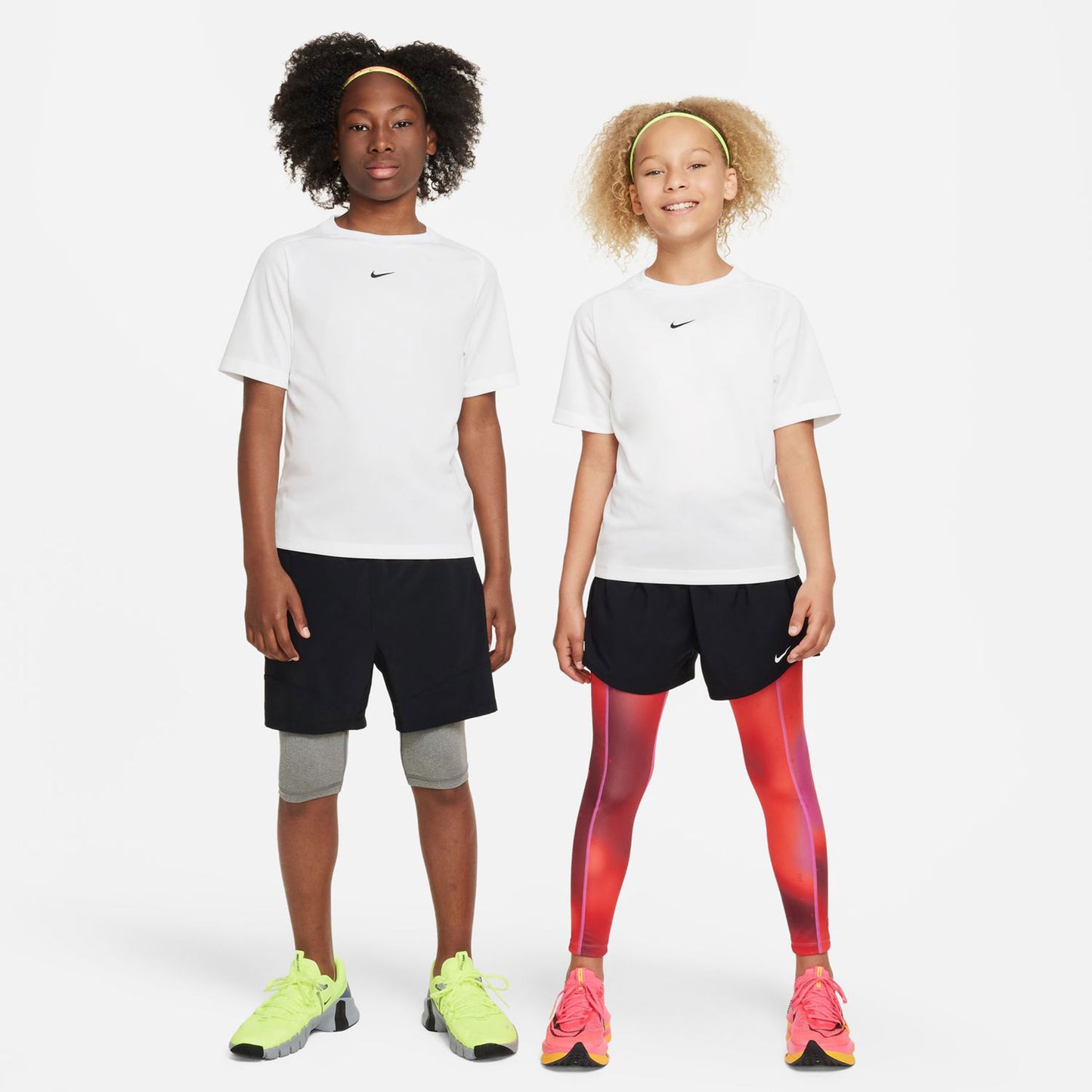 Nike Dri-Fit Multi Camiseta De Manga Corta Chicos-Blanco