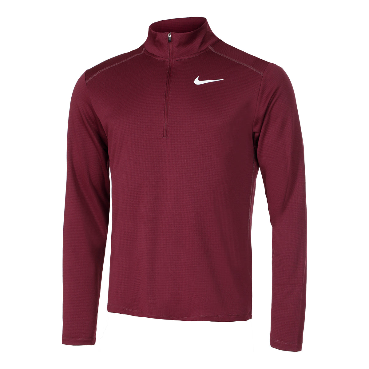 Nike Pacer Half-Zip Camiseta de running Hombres - rojo, plateado