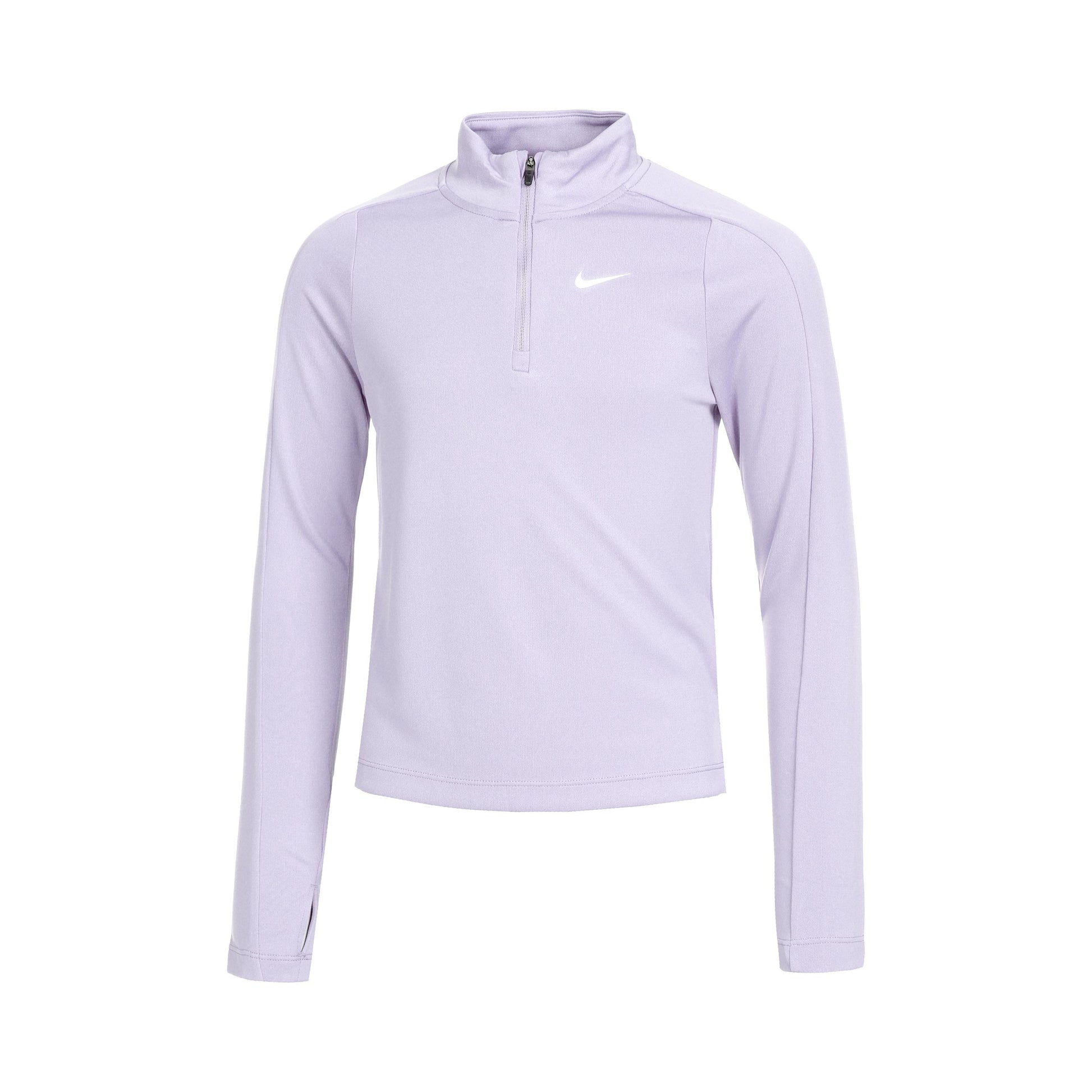 Nike Dri-Fit Half-Zip Camiseta de manga larga Chicas - morado,