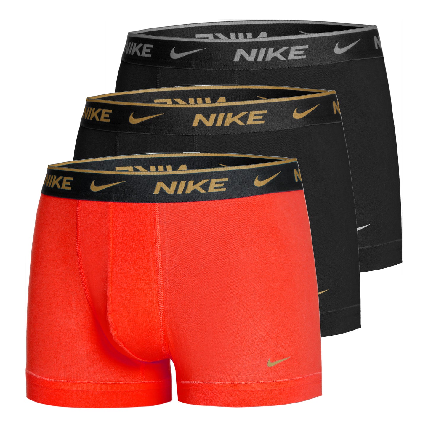 Nike Everyday Stretch Trunk Calzoncillos tipo bóxer Pack de 3 Hombres - rojo, negro
