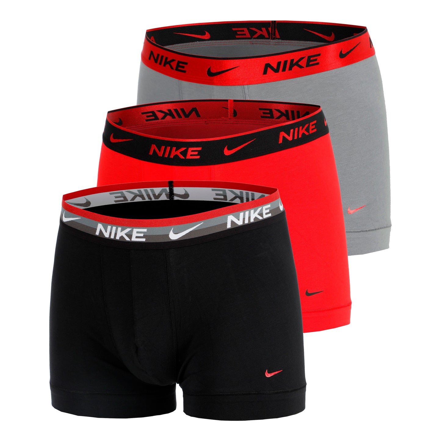 Nike Everyday Stretch Trunk Calzoncillos tipo bóxer Pack de 3 Hombres - negro, rojo