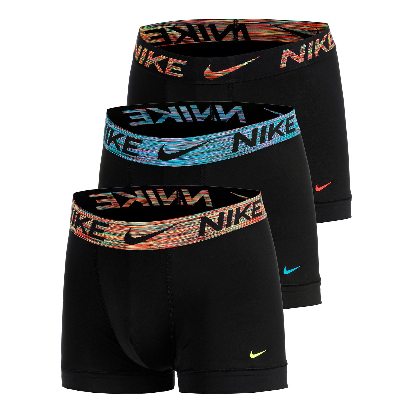 Nike Dri-Fit Essential Micro Trunk Calzoncillos tipo bóxer Pack de 3 Hombres - negro, negro