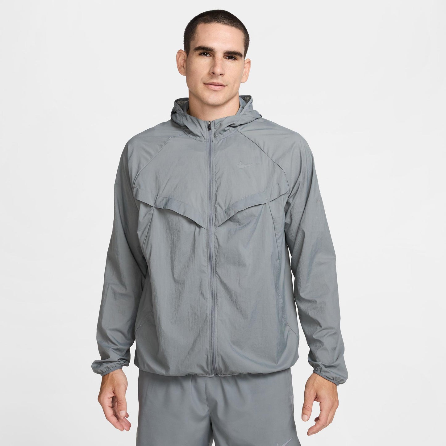 Nike Stride Chaqueta para correr Hombres - gris, plateado