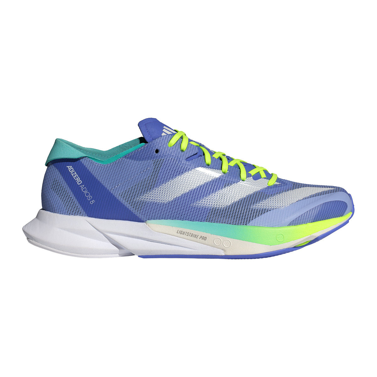 adidas Adizero Adios 8 Zapatilla de competición Mujeres - azul claro, amarillo neón