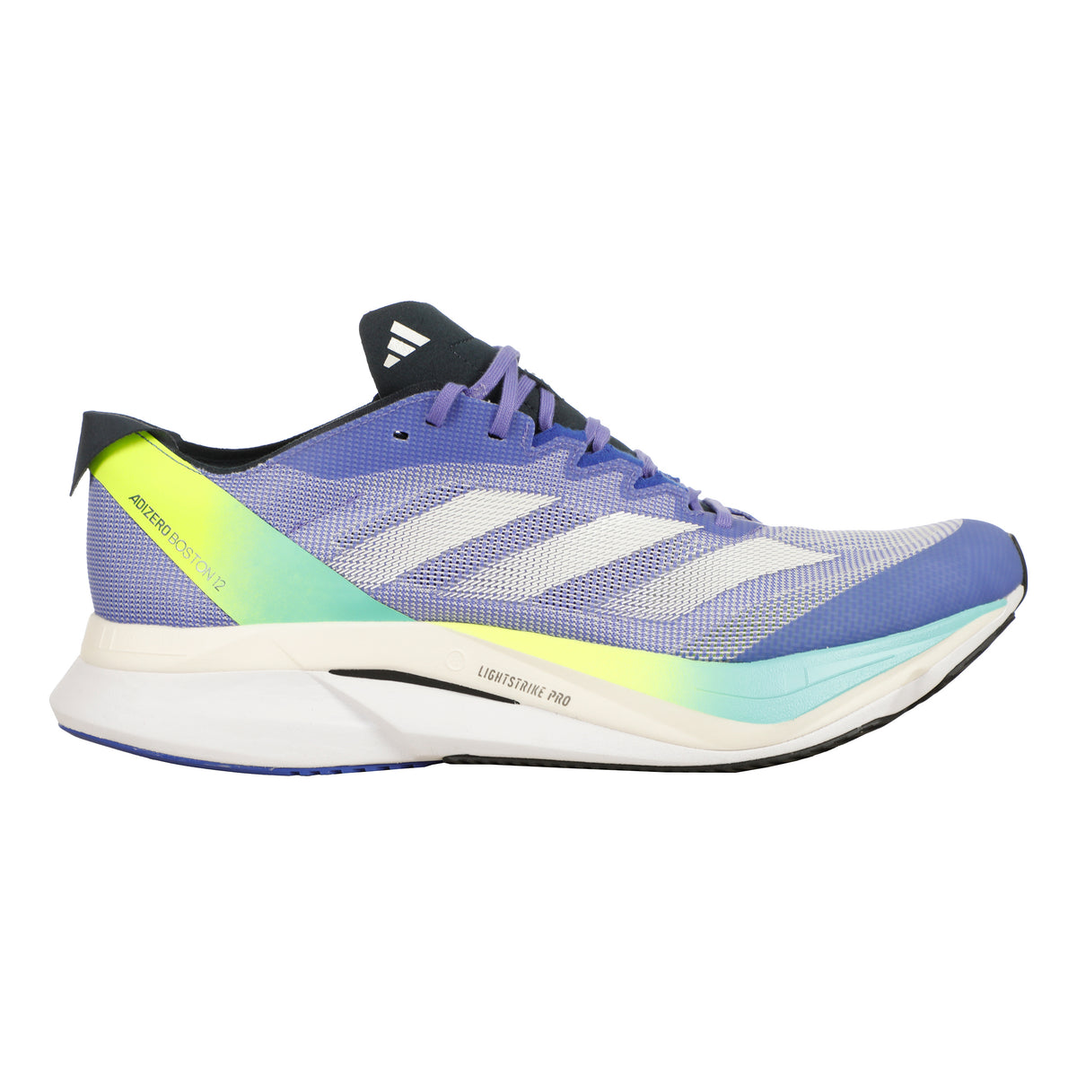 adidas Adizero Boston 12 Zapatilla de competición Hombres - azul, lima