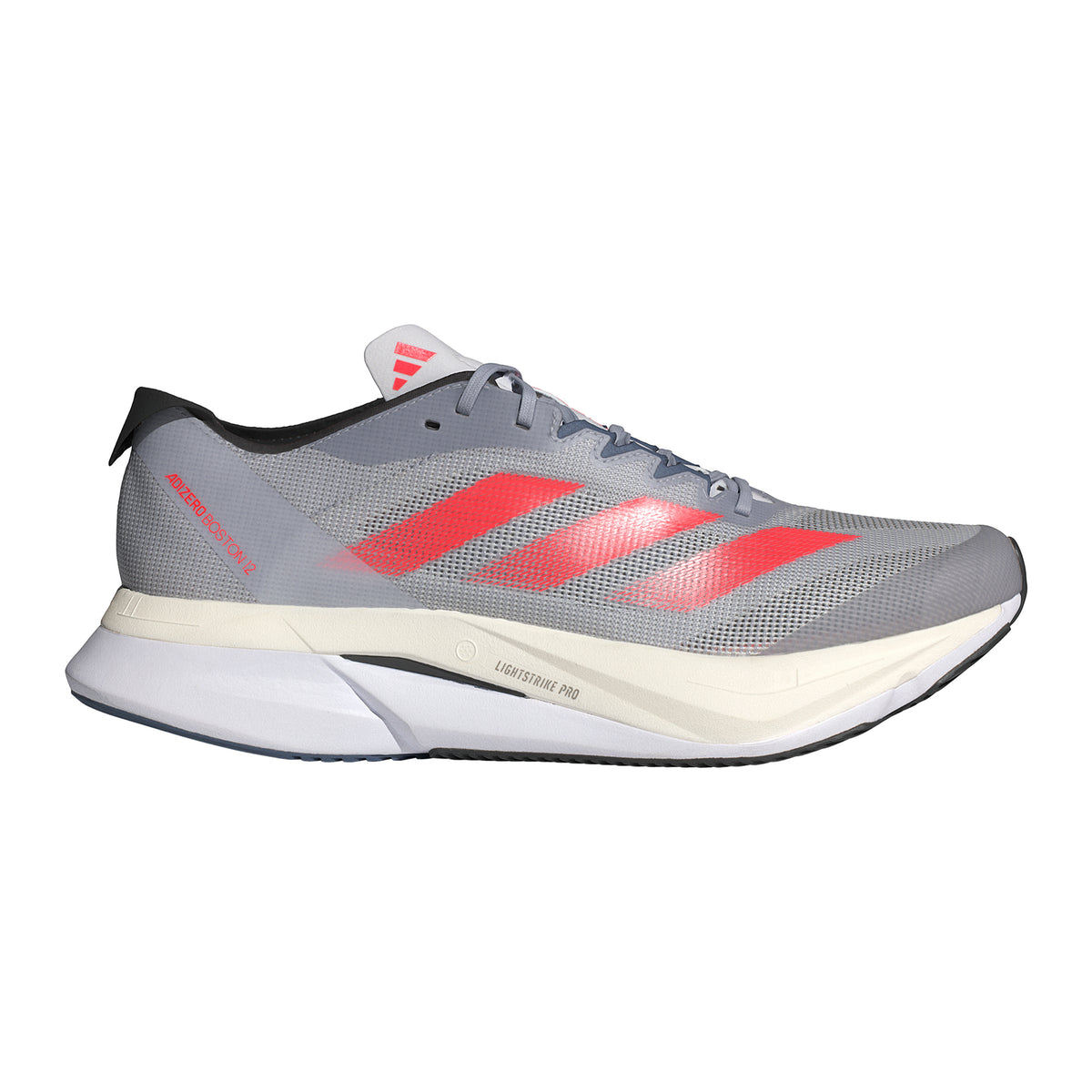 adidas Adizero Boston 12 Zapatilla de competición Hombres - gris, naranja