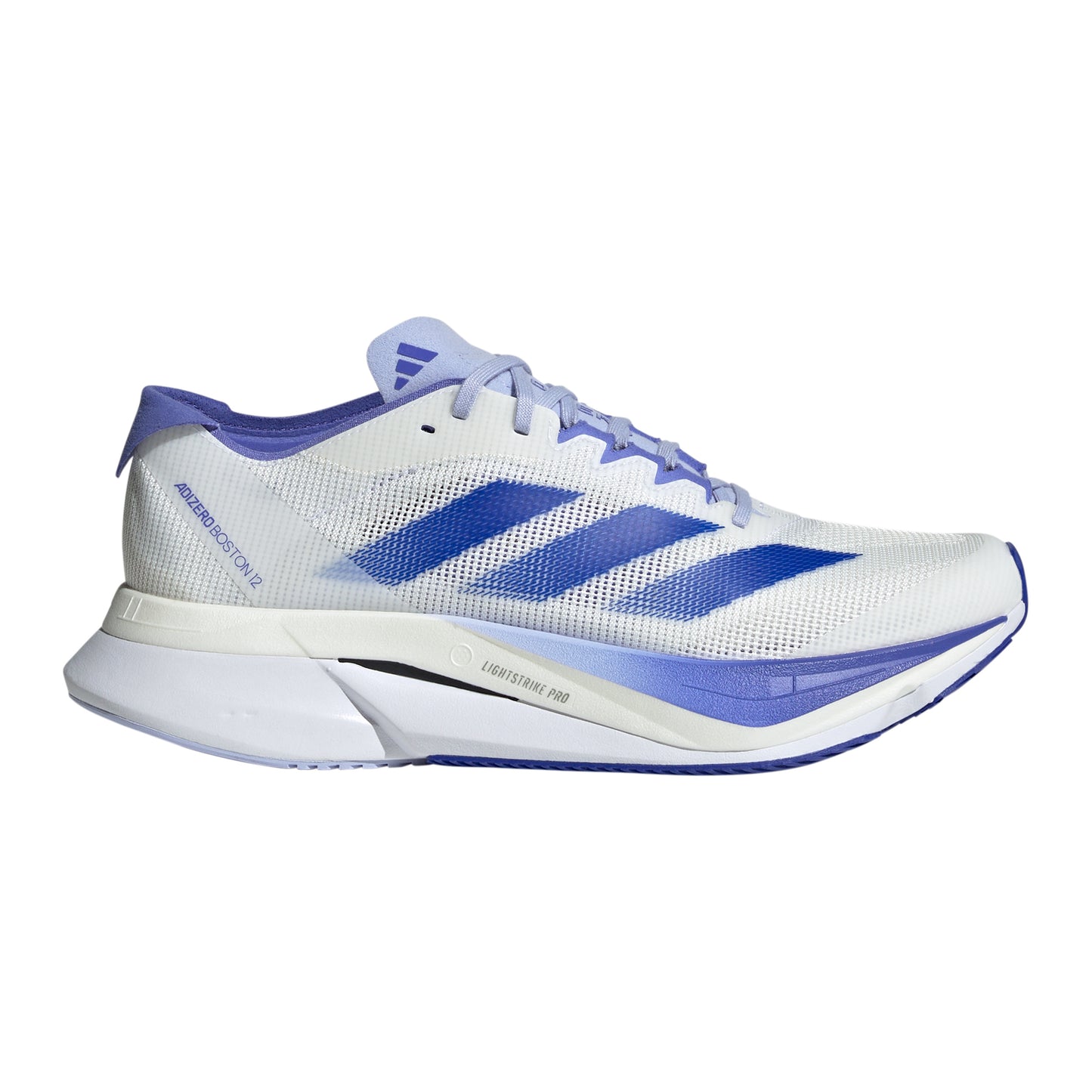 adidas Adizero Boston 12 Zapatilla de competición Mujeres - blanco, lila