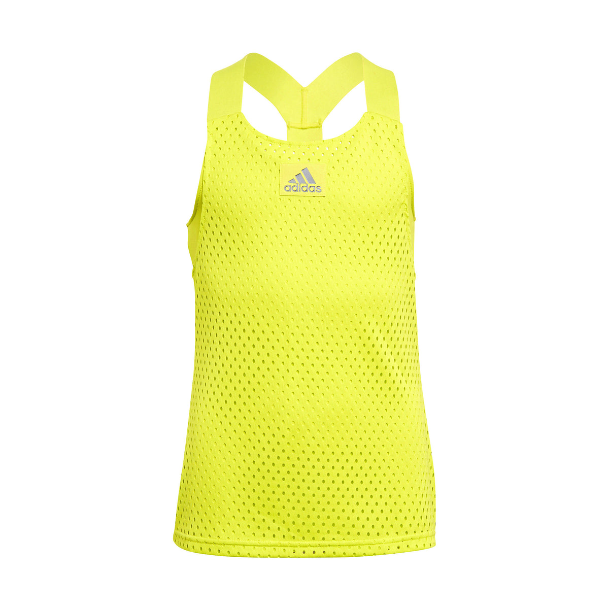 adidas Primeblue Heather Y- Camiseta de tirantes Chicas - amarillo limón, gris
